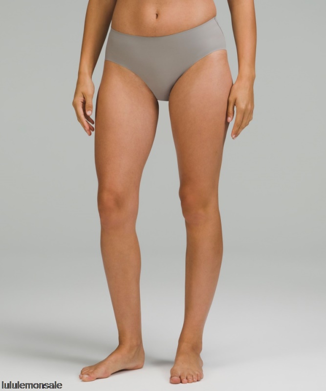 Lululemon Damen DELULU602 | Möwengrau Invisiwear Mittelhohe Hipster-unterwäsche 3er-pack